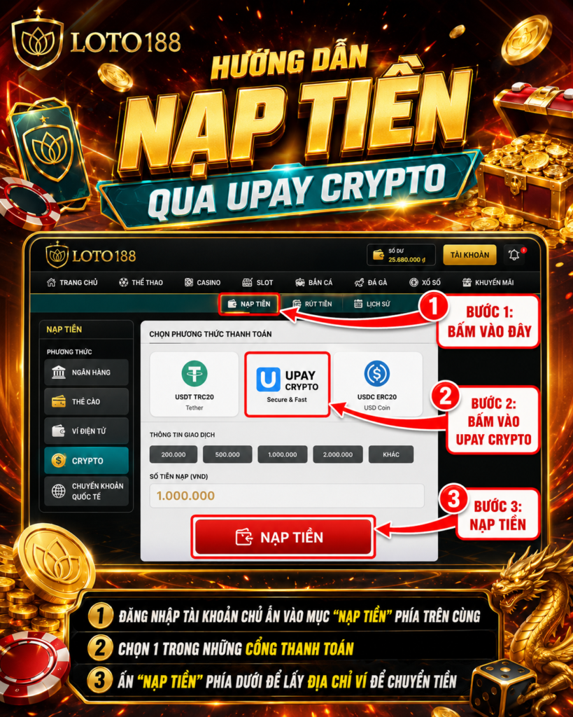 Nạp tiền loto188 nhanh chóng, an toàn và chi tiết nhất