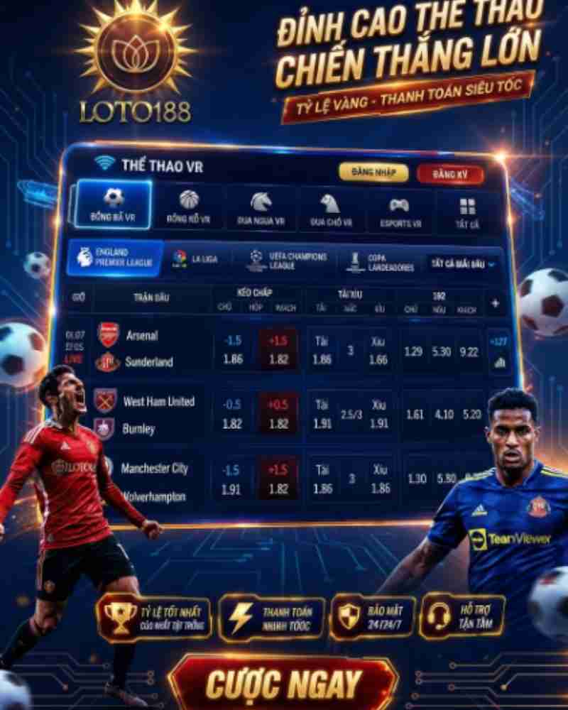 Cách đặt cược trong sảnh Panda Sports Loto188