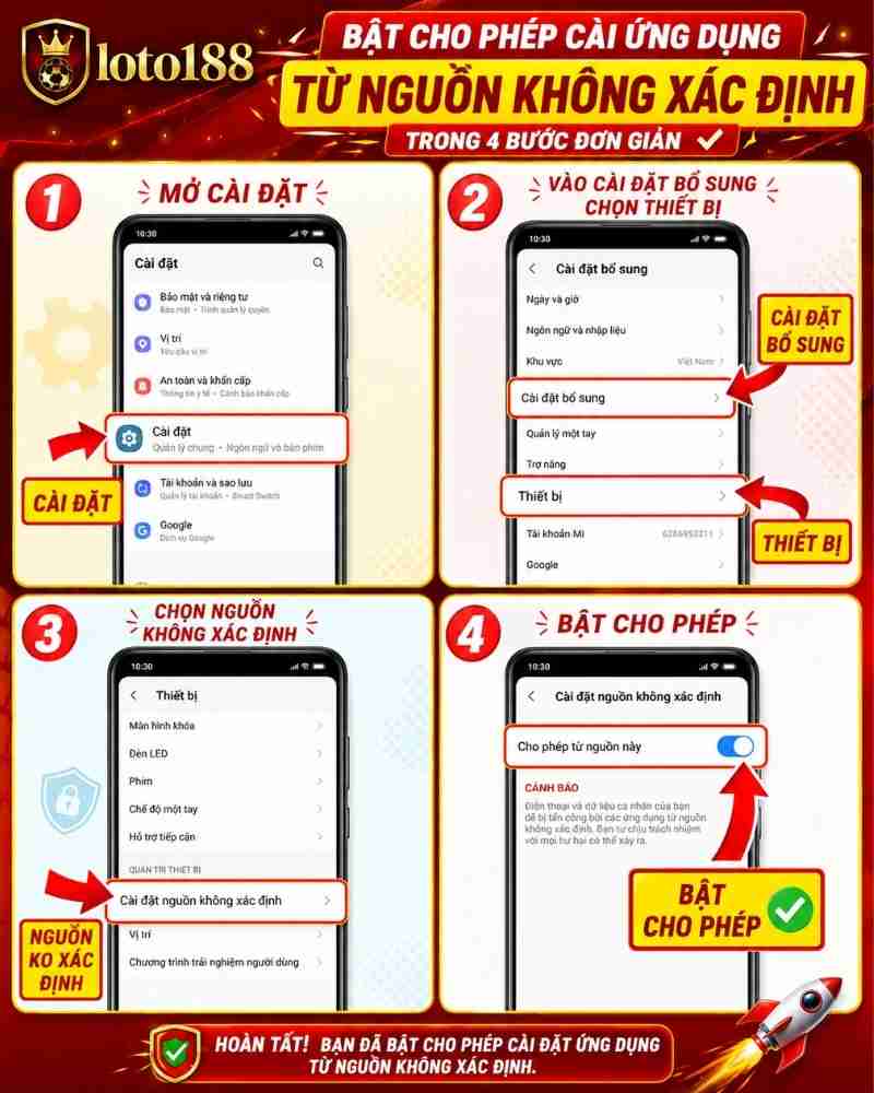 Hướng Dẫn Tải App Loto188 Trên Android