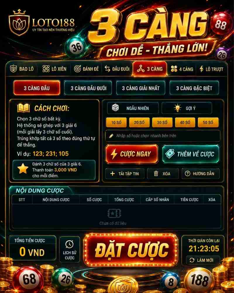 Quy Định 1% Đơn Cược Tại loto188